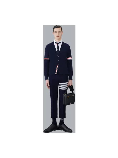 Kardigan Thom Browne niebieski
