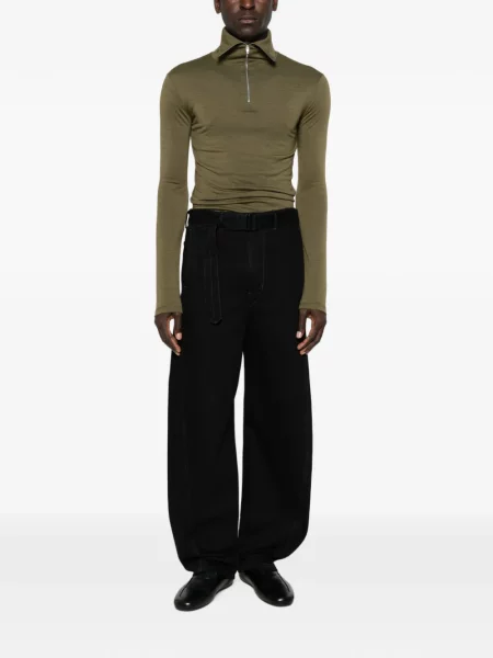 Lung tricou Jil Sander verde