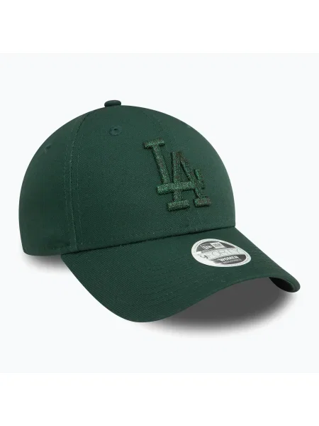 Șapcă de baseball New Era Metallic Los Angeles Dodgers închis pentru femei verde