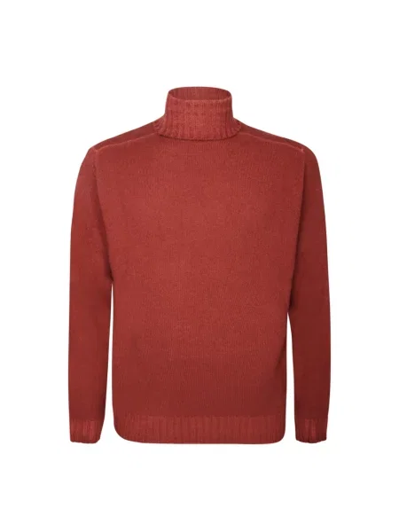 Sweter Dell'oglio wełniany czerwony