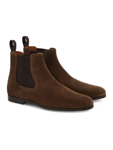 Sztyblety Ferragamo skórzane brązowe