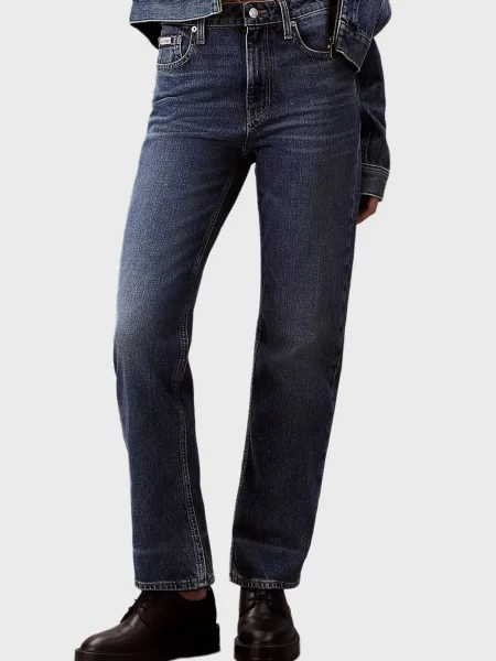 Джинси Calvin Klein Jeans з високою посадкою сині