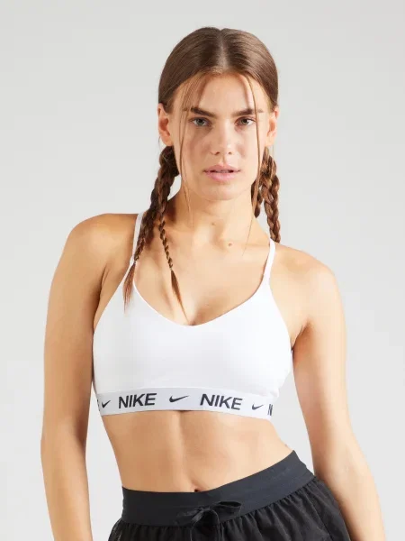 NIKE Športová podprsenka INDY námornícka modrá / svetlosivá biela