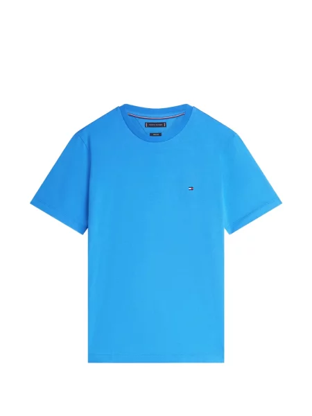 Tricou Tommy Hilfiger cu autograf albastru