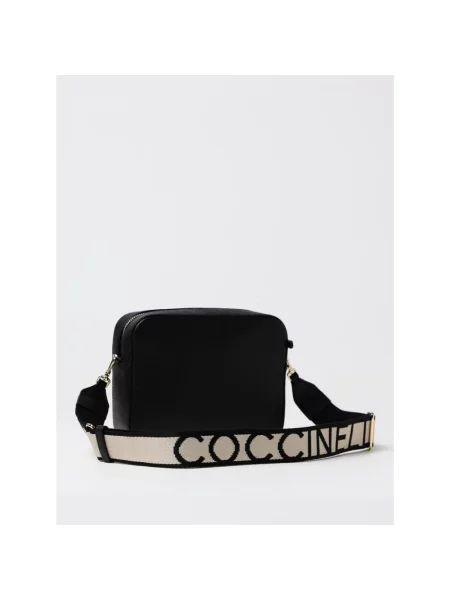 Torebka crossbody Coccinelle skórzana czarna