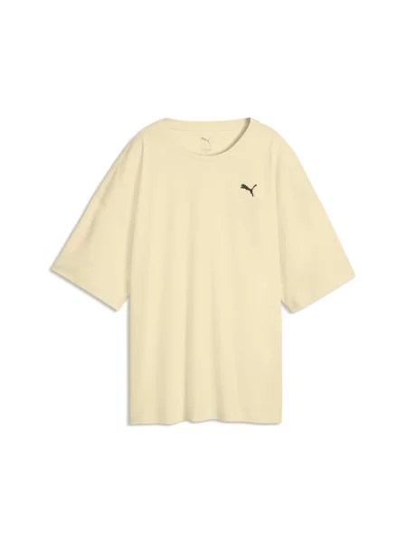 Koszulka oversize Wardrobe Essentials PUMA żółta