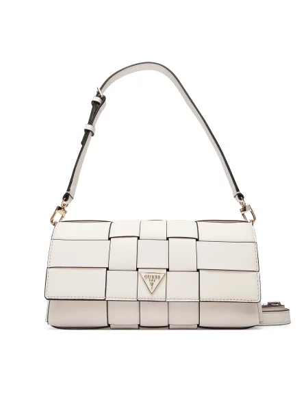 Τσάντα Guess Maylee λευκό