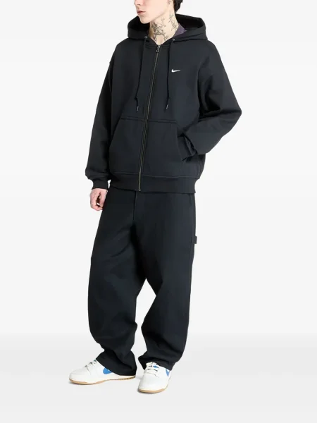 Top sport Nike din fleece plisat fără mâneci alb