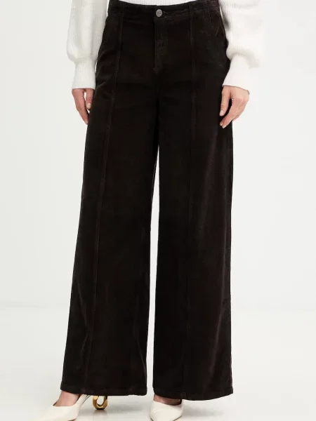 Twinset pantaloni de catifea cord maro