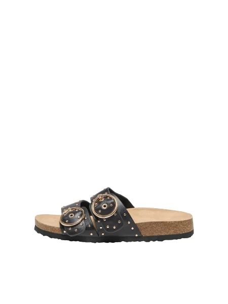 Sandali Only z zaponko z žeblji črna