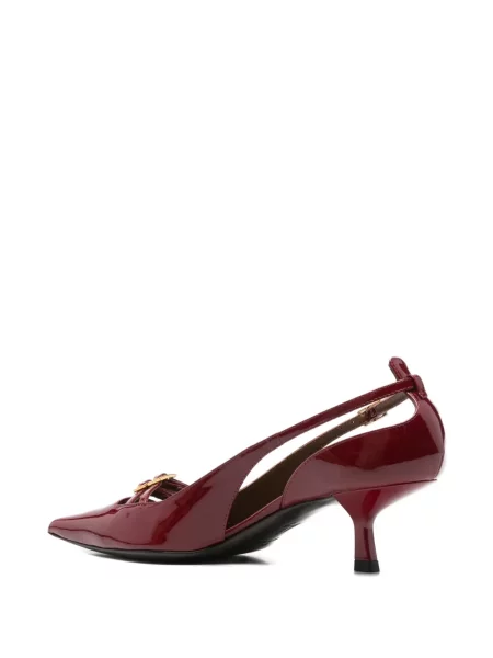 Pantofi cu toc Giuseppe Zanotti din piele roșu