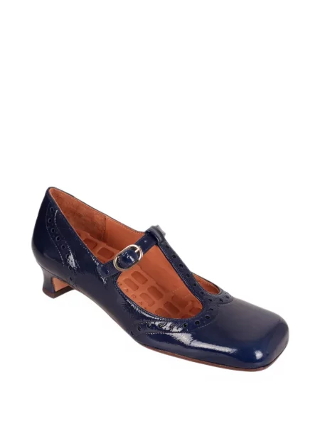 Pantofi cu toc Chie Mihara din piele de lac albastru