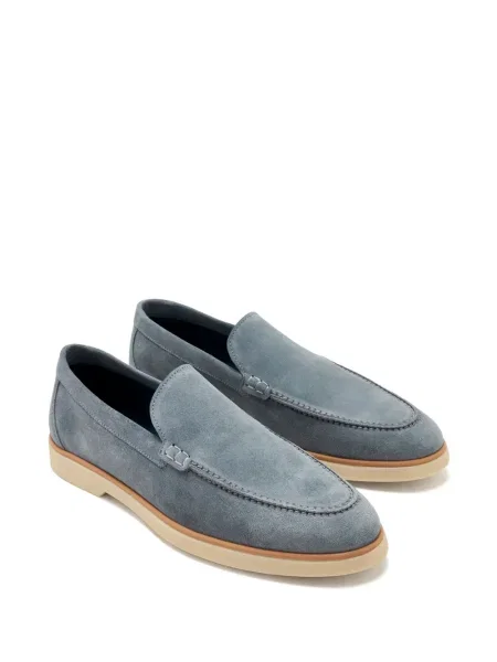 Pantofi loafer Magnanni din piele de căprioară albastru