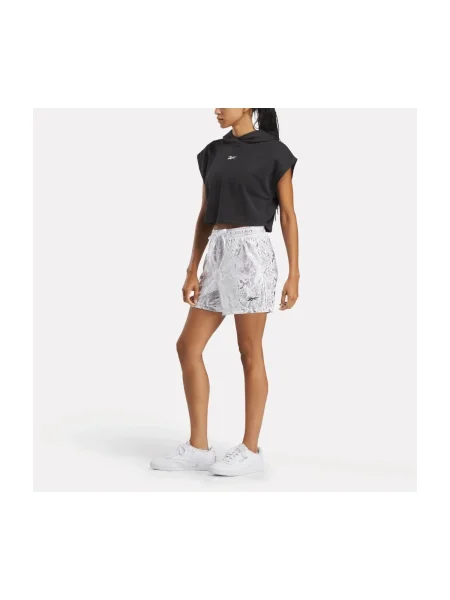 Pantaloni scurți de sport Reebok Sport cu imagine alb
