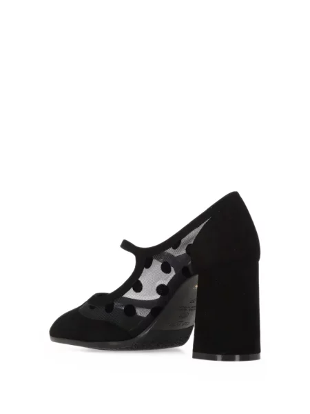 Pantofi cu toc Carel Paris plasă negru
