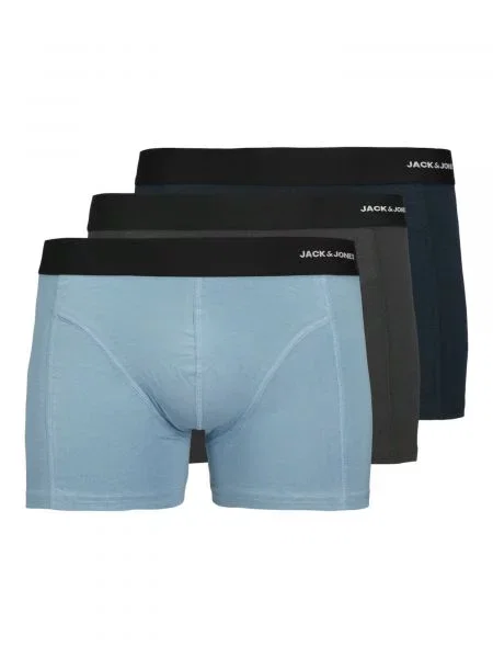 JACK & JONES Boxeri JACPhilip bleumarin / albastru deschis / gri bazalt / alb