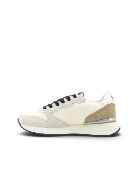Sneakersy Sun68 skórzane białe