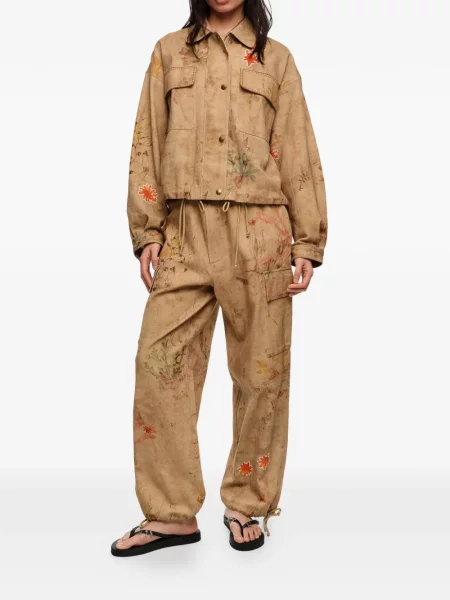 Pantaloni cargo Bimba Y Lola cu model floral