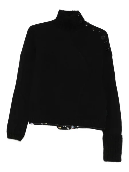 Pulover Undercover din cașmir negru