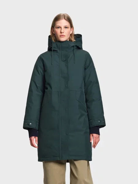 AIGLE Přechodová parka smaragdová
