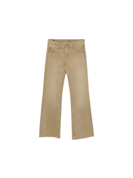 Jeansy dzwony R13 dzwony zielone