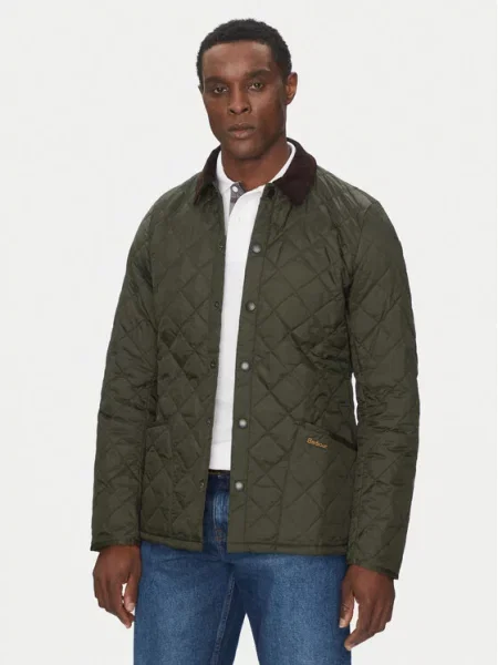 Barbour kurtka pikowana Mężczyźni S zielony