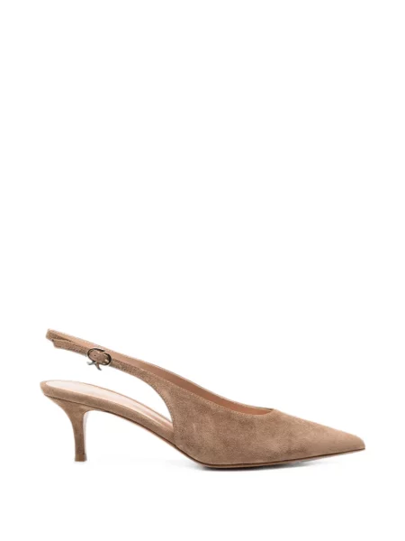 Pantofi cu toc Gianvito Rossi slingback maro
