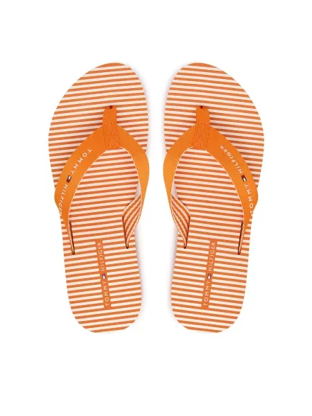 Tommy Hilfiger Japonke Th Ithaca Stripe Summer Sandal oranžna