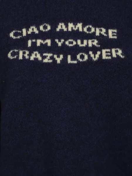 Pulover Giada Benincasa din jacard albastru