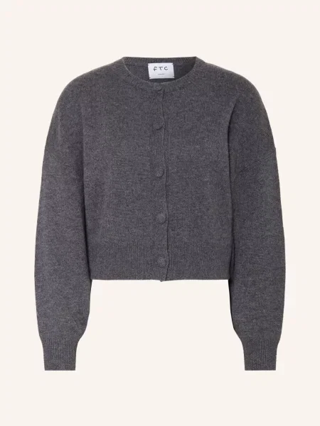 Ftc Cashmere Pletený Svetr Z Kašmíru tmavě šedá
