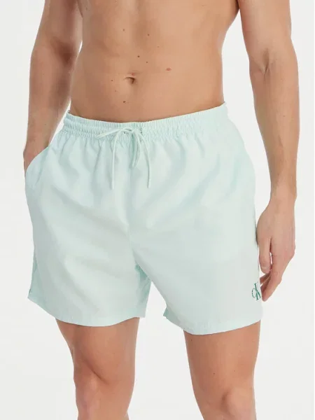 Kąpielówki Calvin Klein Underwear z autografem zielone