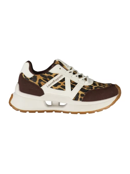 Sneakersy Laura Biagiotti skórzane brązowe