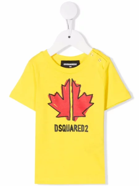 Koszulka dziecięca Dsquared2 żółta