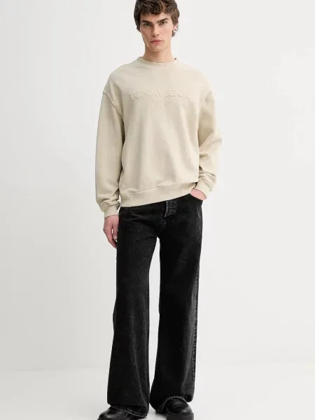 Tommy Jeans μπλούζα μπεζ