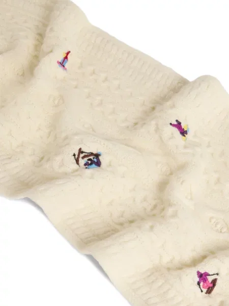Fular Dsquared2 cu broderie de lână