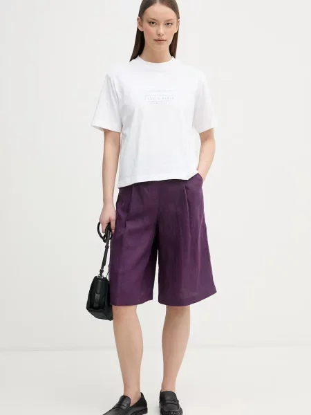 Calvin Klein Jeans kratka majica bela