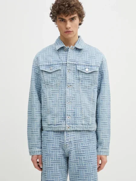 Kenzo geaca jeans de tranzitie albastru
