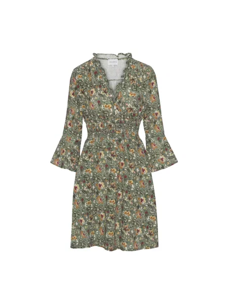 Sukienka American Dreams w kwiatki zielona