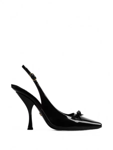 Pantofi cu toc Dolce & Gabbana slingback negru