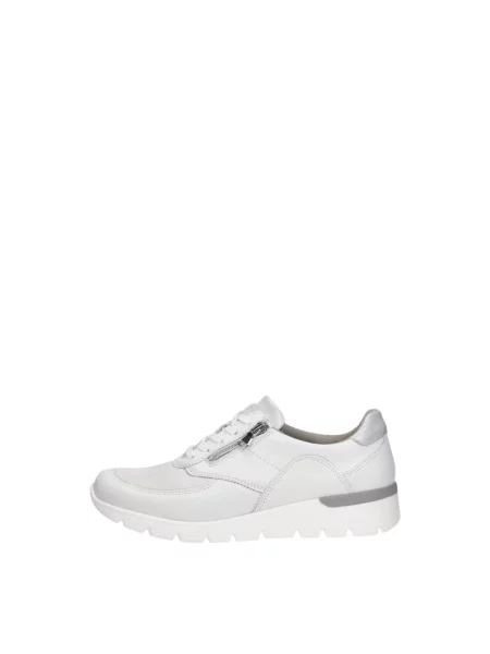 Sneakersy Waldläufer sznurowane skórzane białe