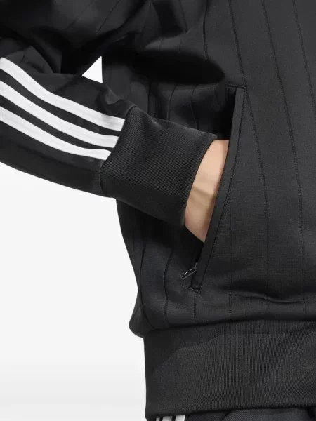 Pantaloni Adidas alergare cu model piele de șarpe cu broderie maro
