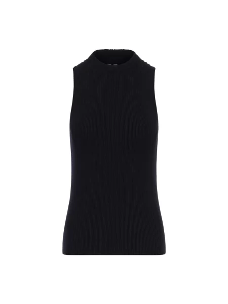 Dzianinowy top Rick Owens czarny