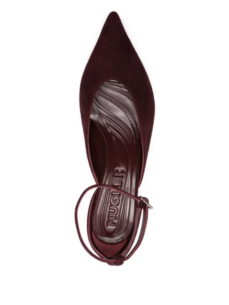 Pantofi cu toc Mugler roșu