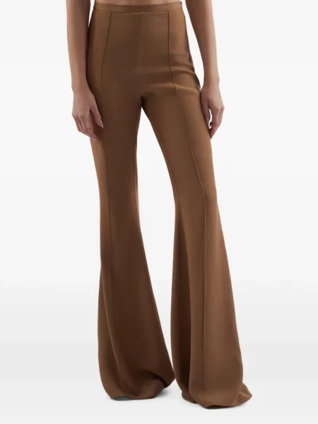 Pantaloni Taller Marmo evazate maro