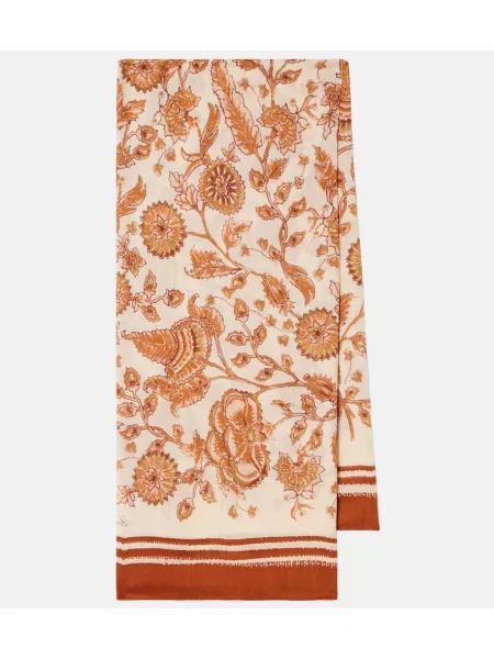 Fular Loro Piana de mătase cu model floral