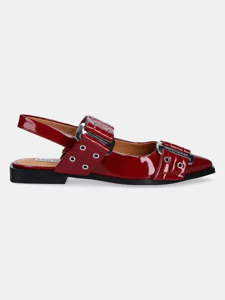 Балетки Steve Madden с открытой пяткой красные
