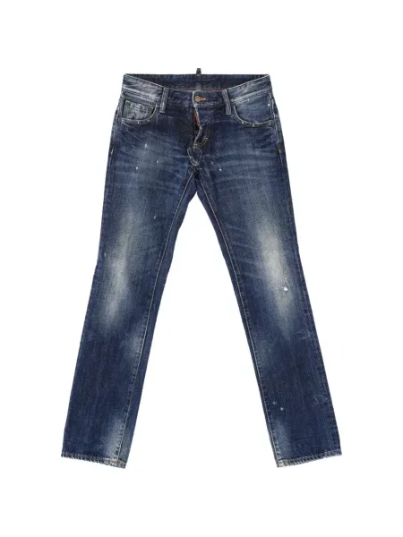 Pantaloni Dsquared2 zdrențuiți albastru