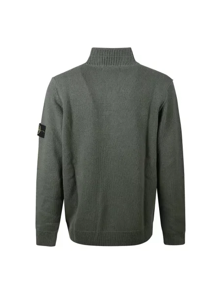 Sweter Stone Island casual z kamieniami zielony