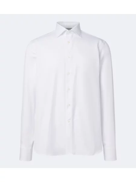Cămașă Canali din poplin alb