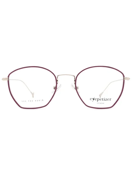 Ochelari de soare Eyepetizer cu imprimeu geometric violet